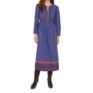 Xirena Purple Floral Midi Dress XL